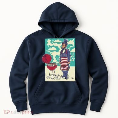Abe Lincoln Patriotic Barbeque BBQ Hoodie