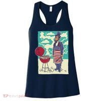 Abe Lincoln Patriotic Barbeque BBQ Women's Tank Top thumb 0