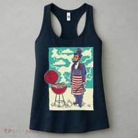 Abe Lincoln Patriotic Barbeque BBQ Women's Tank Top thumb 3