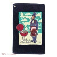 Abe Lincoln Patriotic Barbeque BBQ Golf Towel thumb 0
