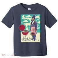 Abe Lincoln Patriotic Barbeque BBQ Toddler T-Shirt thumb 0