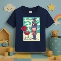 Abe Lincoln Patriotic Barbeque BBQ Toddler T-Shirt thumb 3