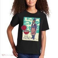 Abe Lincoln Patriotic Barbeque BBQ Kids T-Shirt thumb 2