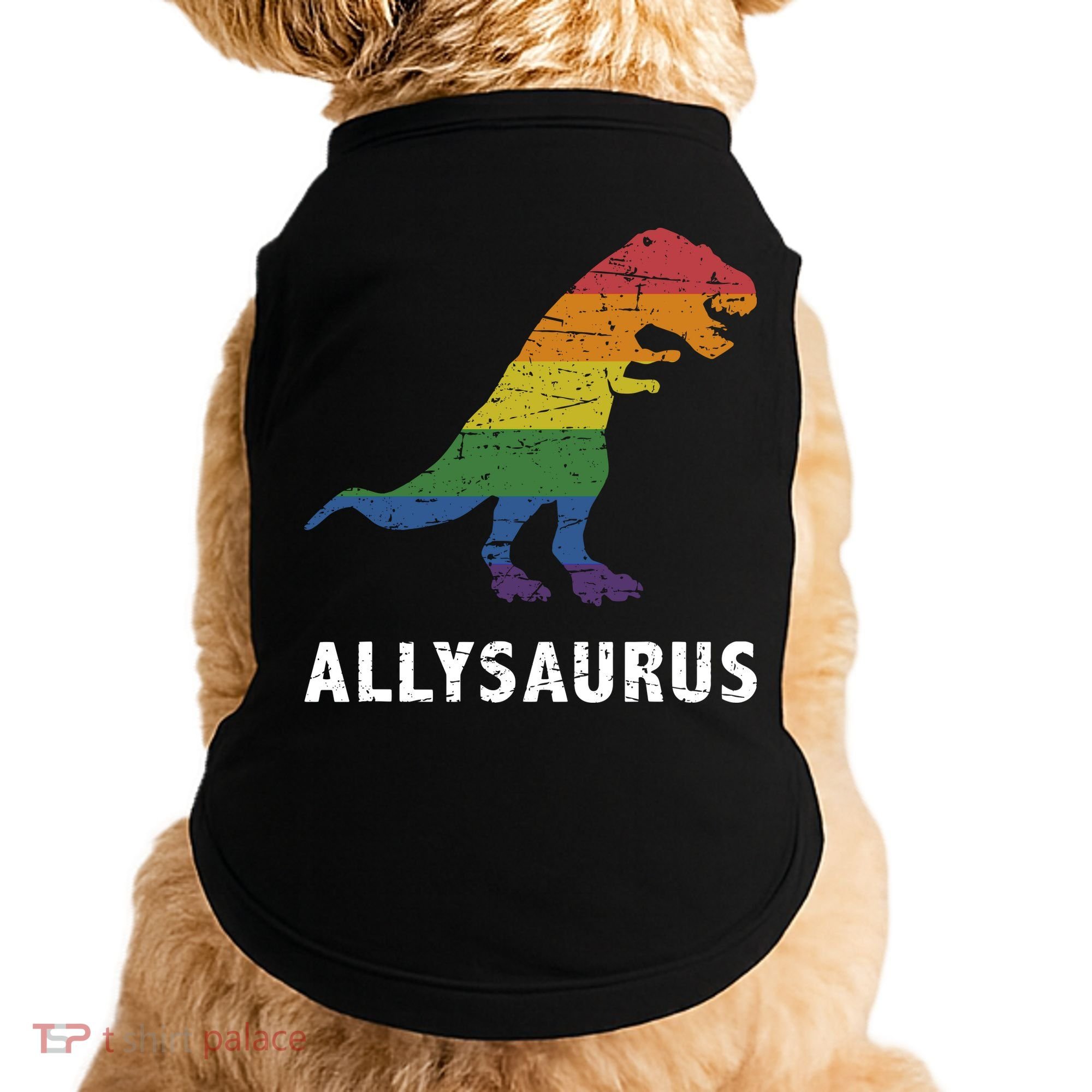 Ally LGBT Pride Allysaurus Dinosaur Doggie Tank