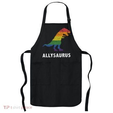 Ally LGBT Pride Allysaurus Dinosaur Apron