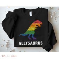 Ally LGBT Pride Allysaurus Dinosaur Sweatshirt thumb 2