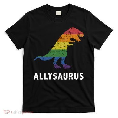 Ally LGBT Pride Allysaurus Dinosaur T-Shirt