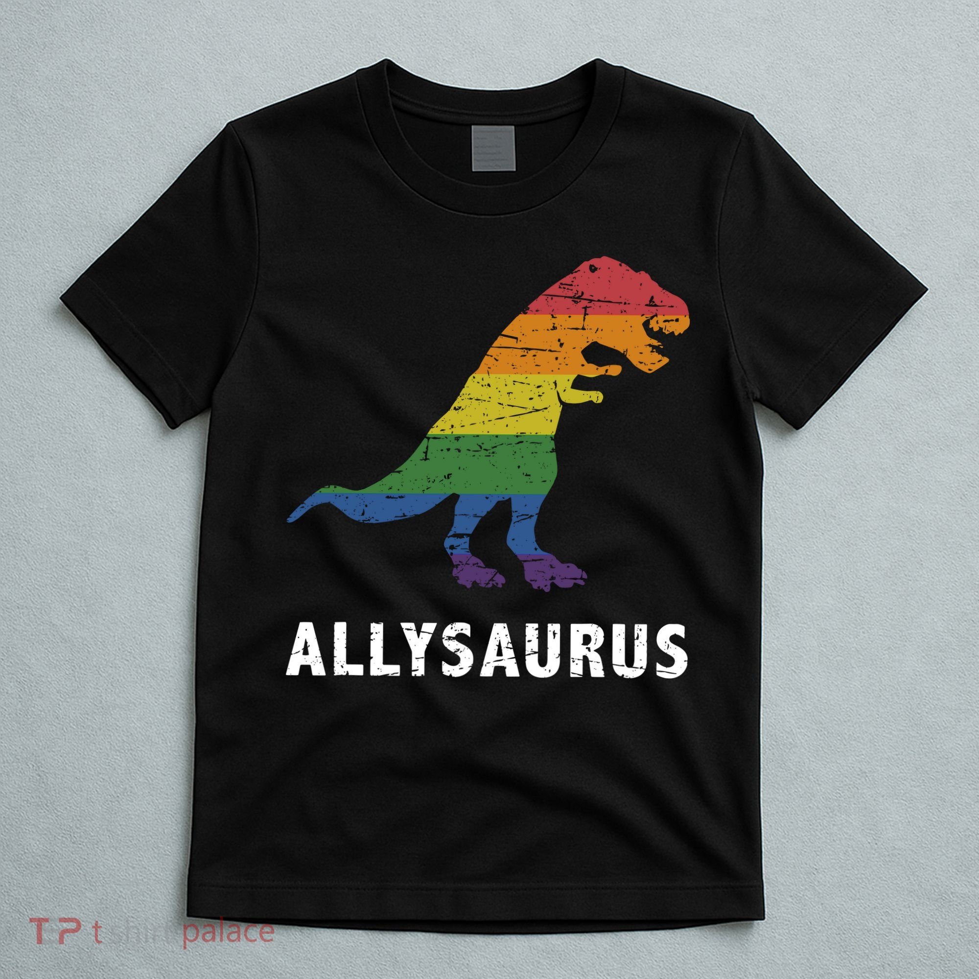 Ally LGBT Pride Allysaurus Dinosaur T-Shirt