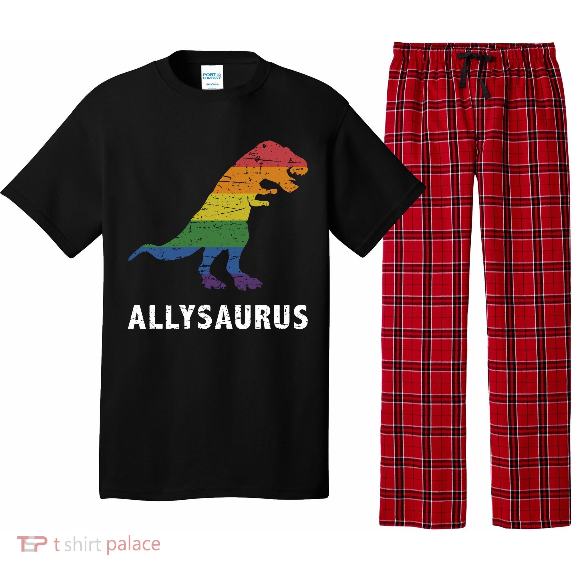 Ally LGBT Pride Allysaurus Dinosaur Pajama Set