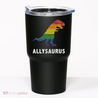 Ally LGBT Pride Allysaurus Dinosaur Tumbler thumb 0