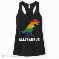 Ally LGBT Pride Allysaurus Dinosaur Women's Tank Top thumb 0