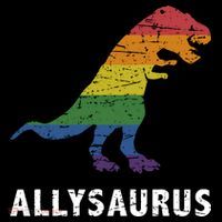 Ally LGBT Pride Allysaurus Dinosaur Baby Bodysuit thumb 2
