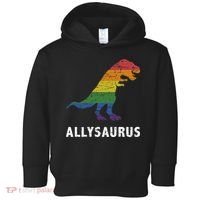 Ally LGBT Pride Allysaurus Dinosaur Toddler Hoodie thumb 0