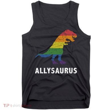 Ally LGBT Pride Allysaurus Dinosaur Tank Top