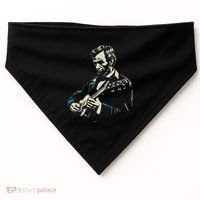 Abraham Lincoln Playing Guitar Retro Founding Fathers USA-Made Doggie Bandana thumb 0