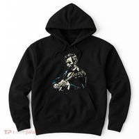 Abraham Lincoln Playing Guitar Retro Founding Fathers Hoodie thumb 0