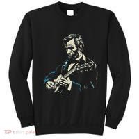Abraham Lincoln Playing Guitar Retro Founding Fathers Sweatshirt thumb 0