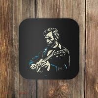 Abraham Lincoln Playing Guitar Retro Founding Fathers Coaster thumb 0
