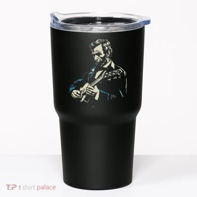Abraham Lincoln Playing Guitar Retro Founding Fathers Tumbler