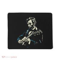Abraham Lincoln Playing Guitar Retro Founding Fathers Mousepad thumb 0