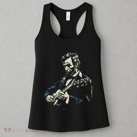 Abraham Lincoln Playing Guitar Retro Founding Fathers Women's Tank Top thumb 3