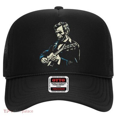 Abraham Lincoln Playing Guitar Retro Founding Fathers Hat
