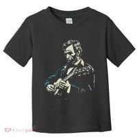 Abraham Lincoln Playing Guitar Retro Founding Fathers Toddler T-Shirt thumb 0