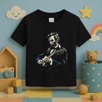 Abraham Lincoln Playing Guitar Retro Founding Fathers Toddler T-Shirt thumb 3