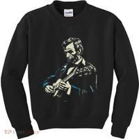Abraham Lincoln Playing Guitar Retro Founding Fathers Kids Sweatshirt thumb 0