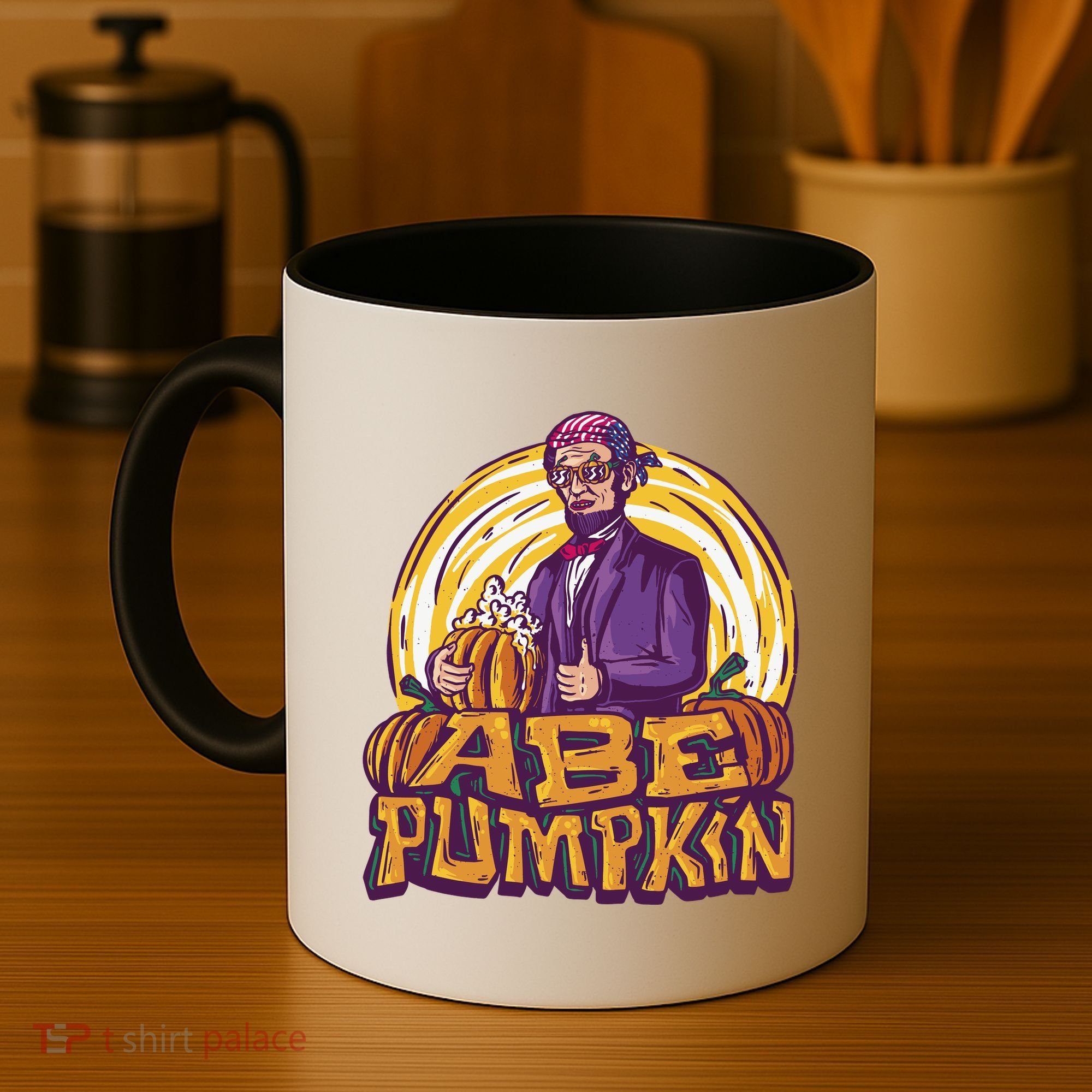 Abraham Lincoln Pumpkin Coffee Mug