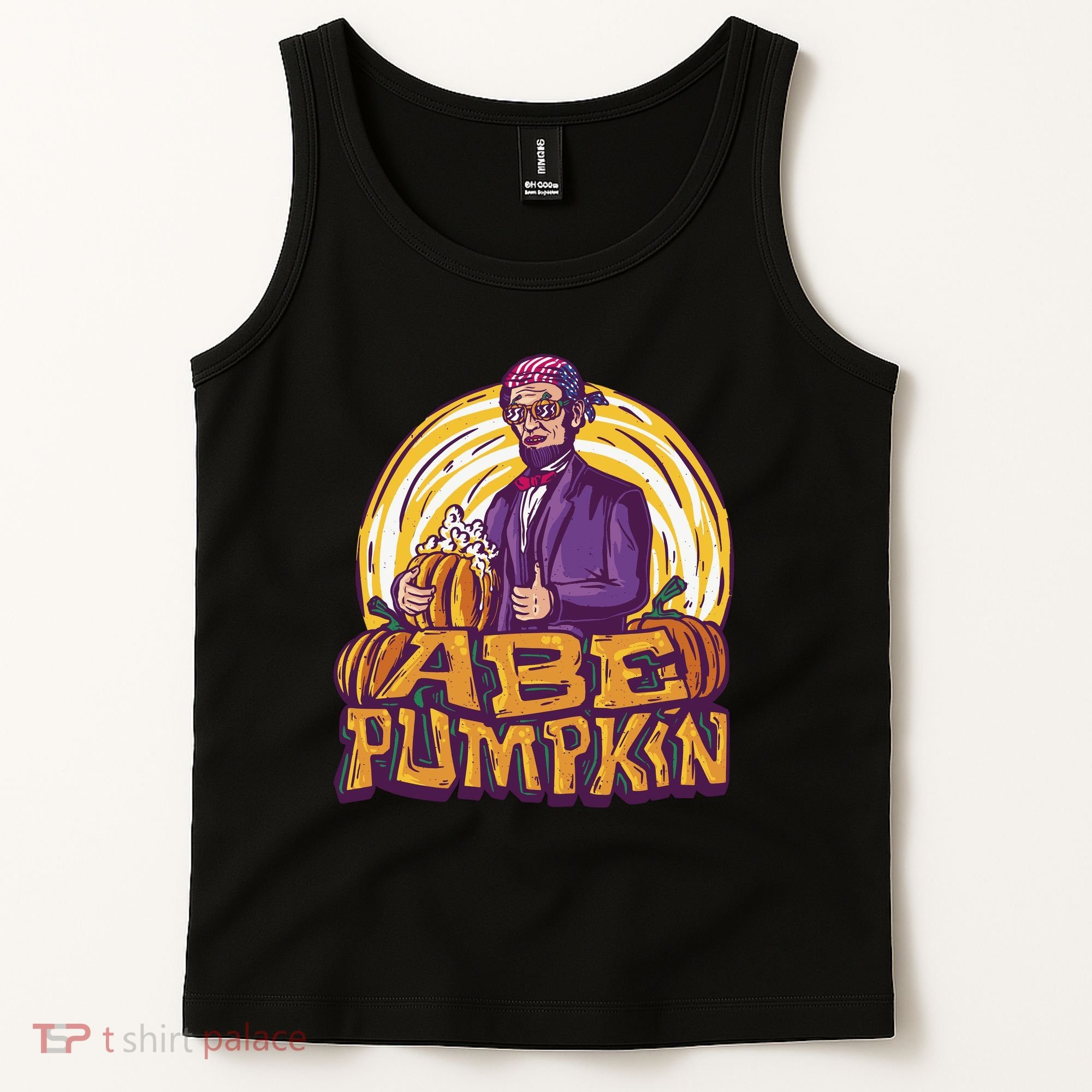 Abraham Lincoln Pumpkin Tank Top