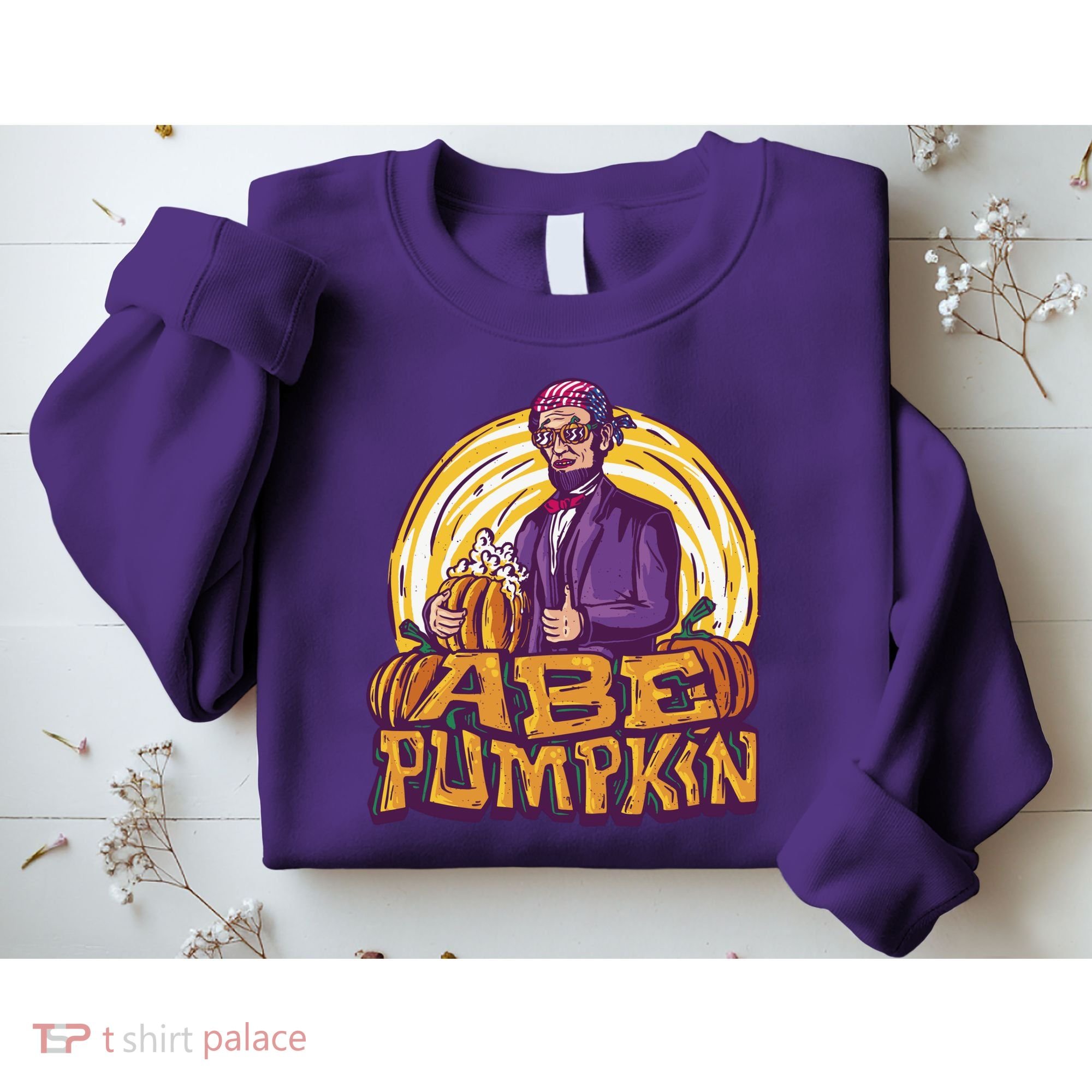 Abraham Lincoln Pumpkin Sweatshirt