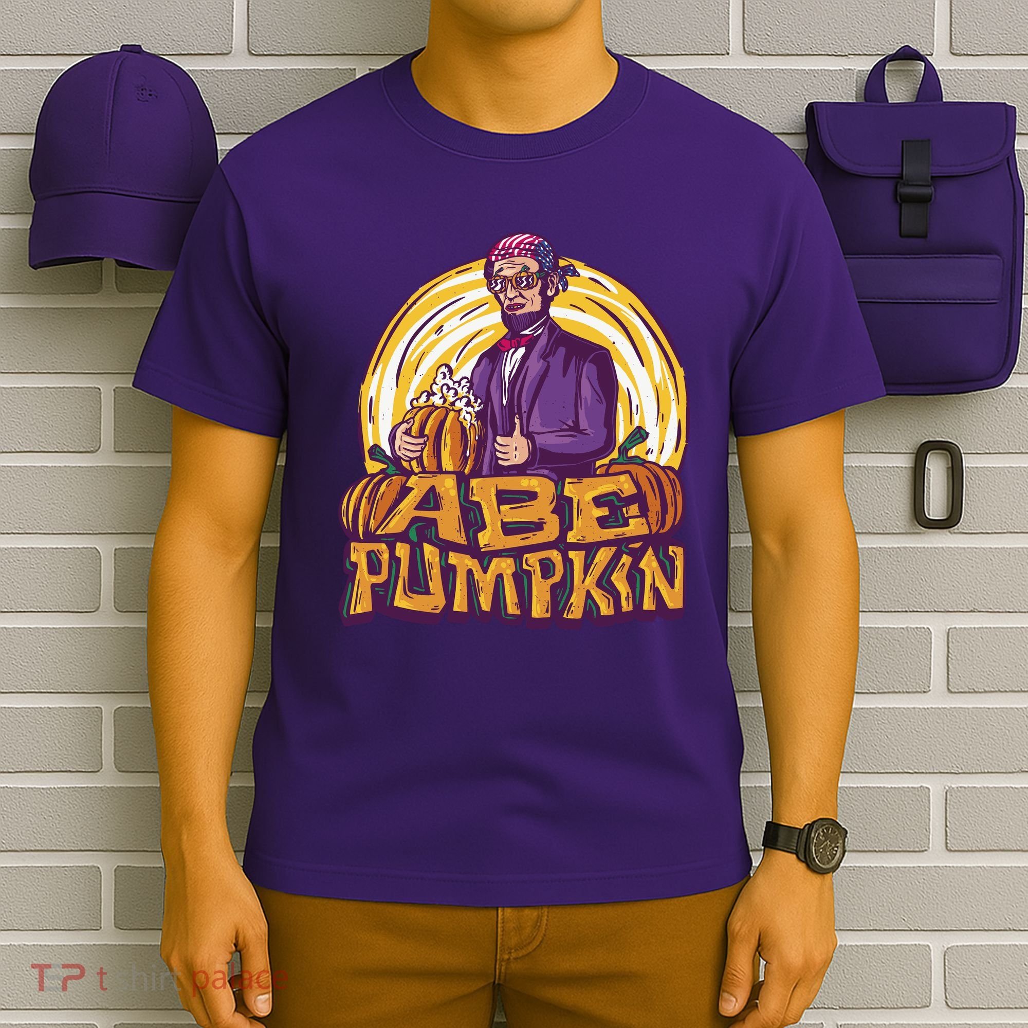 Abraham Lincoln Pumpkin T-Shirt