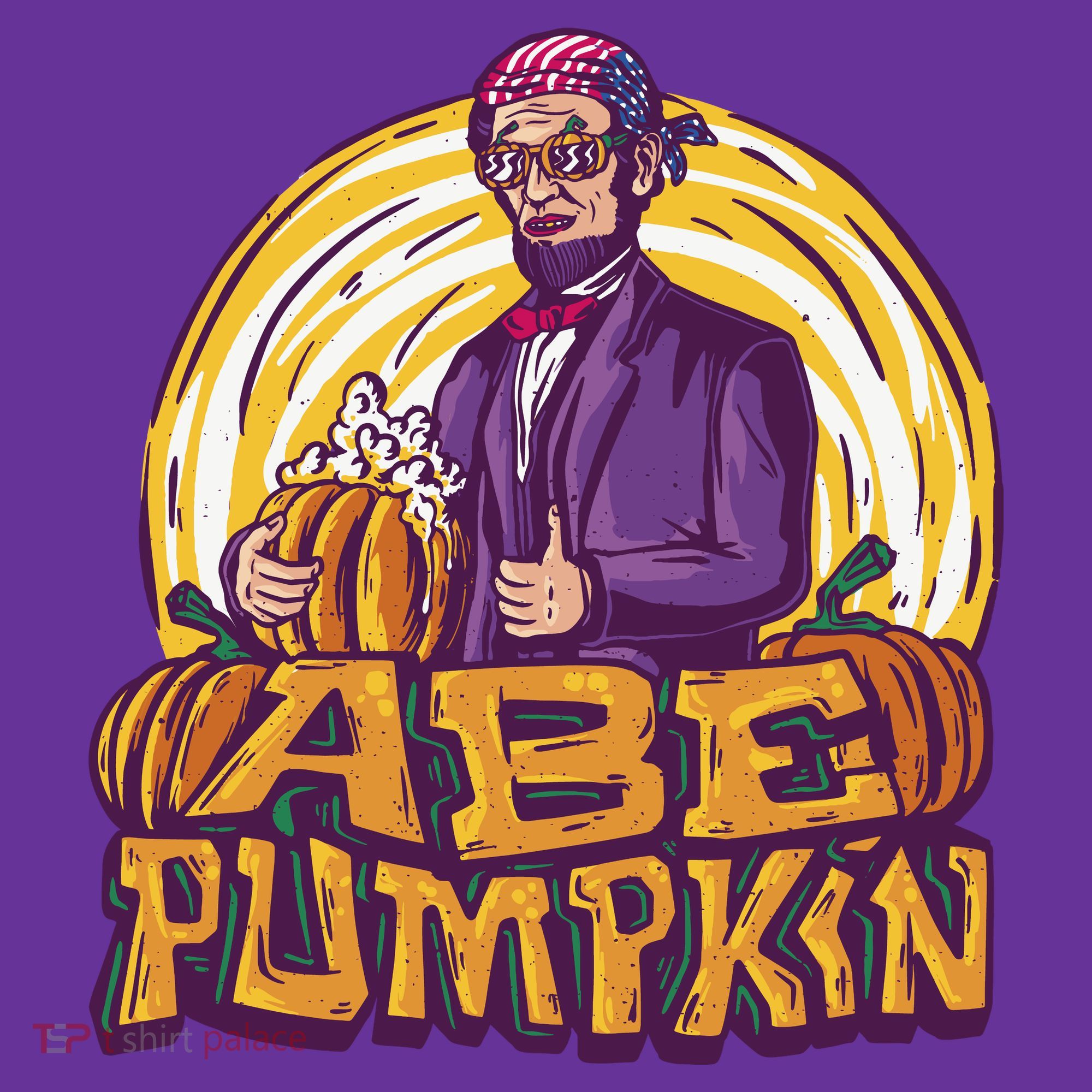 Abraham Lincoln Pumpkin Button