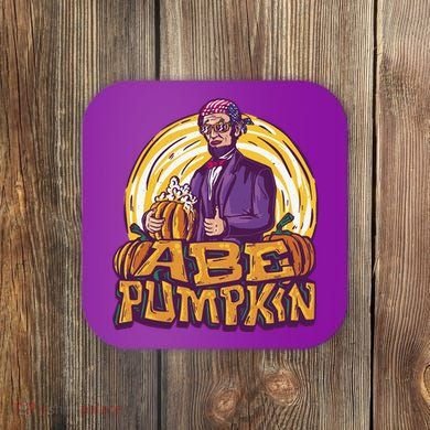 Abraham Lincoln Pumpkin Coaster
