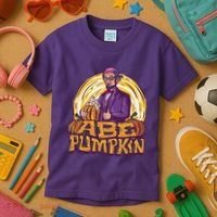 Abraham Lincoln Pumpkin Kids T-Shirt thumb 3