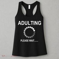 Adulting Loading Please Wait Women's Tank Top thumb 3