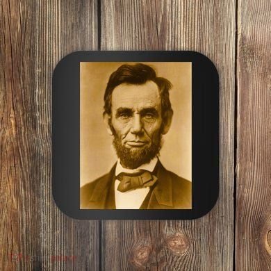 Abraham Lincoln Photograph Historical Artwork From 1863 Coaster