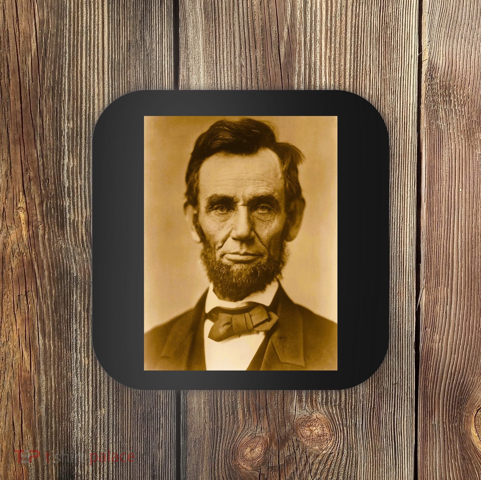 Abraham Lincoln Photograph Historical Artwork From 1863 Coaster