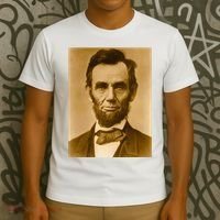 Abraham Lincoln Photograph Historical Artwork From 1863 T-Shirt thumb 3