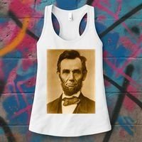 Abraham Lincoln Photograph Historical Artwork From 1863 Women's Tank Top thumb 3