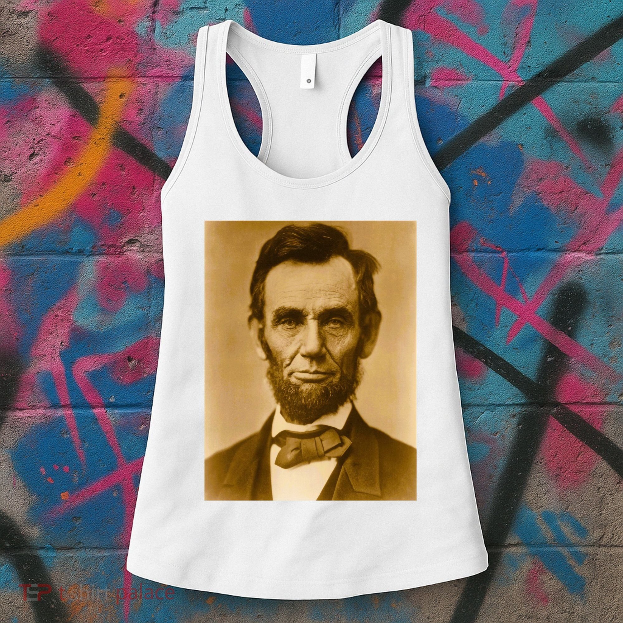 Abraham Lincoln Photograph Historical Artwork From 1863 Women's Tank Top