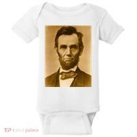 Abraham Lincoln Photograph Historical Artwork From 1863 Baby Bodysuit thumb 0