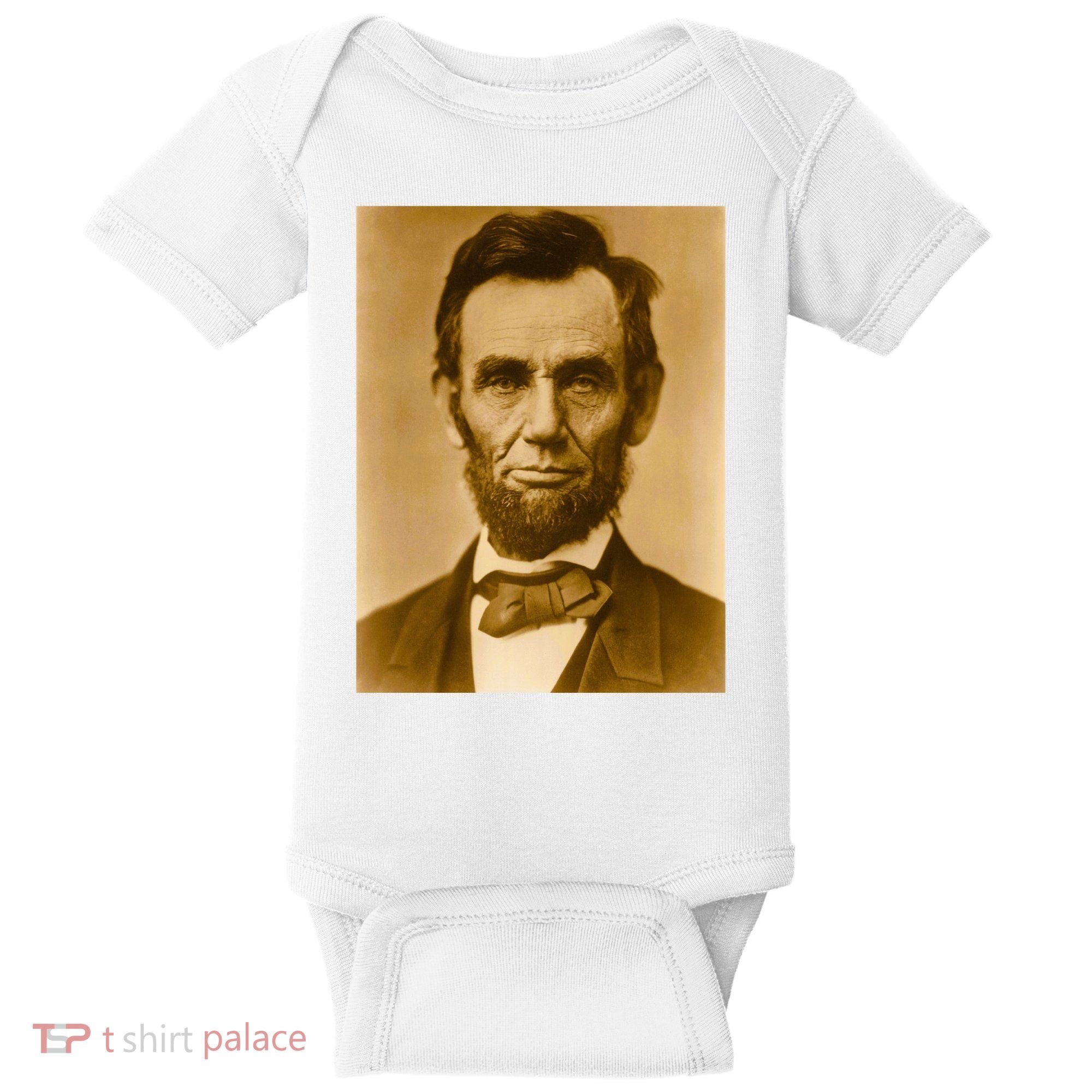 Abraham Lincoln Photograph Historical Artwork From 1863 Baby Bodysuit