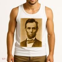 Abraham Lincoln Photograph Historical Artwork From 1863 Tank Top thumb 3