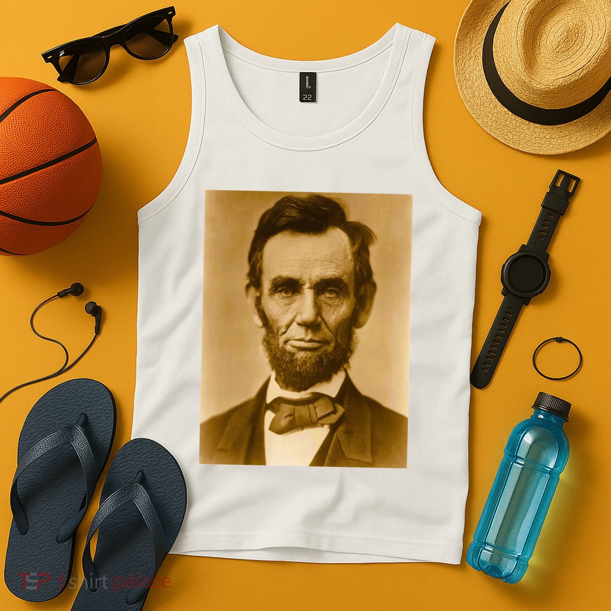 Abraham Lincoln Photograph Historical Artwork From 1863 Tank Top