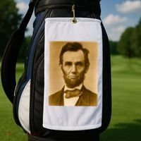Abraham Lincoln Photograph Historical Artwork From 1863 Golf Towel thumb 2