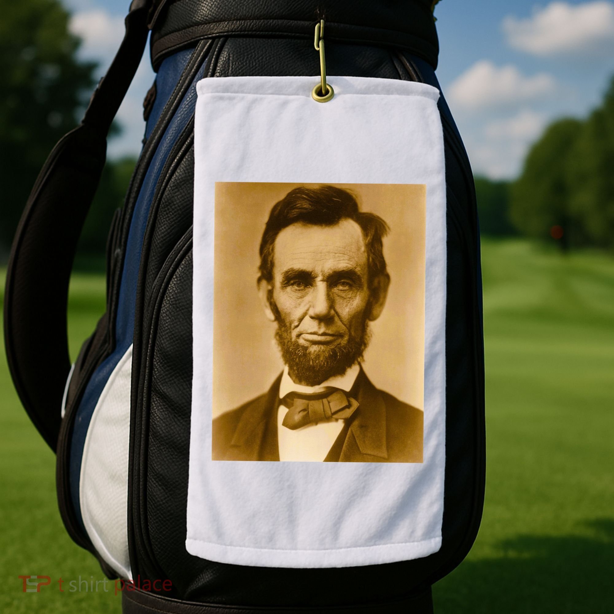 Abraham Lincoln Photograph Historical Artwork From 1863 Golf Towel