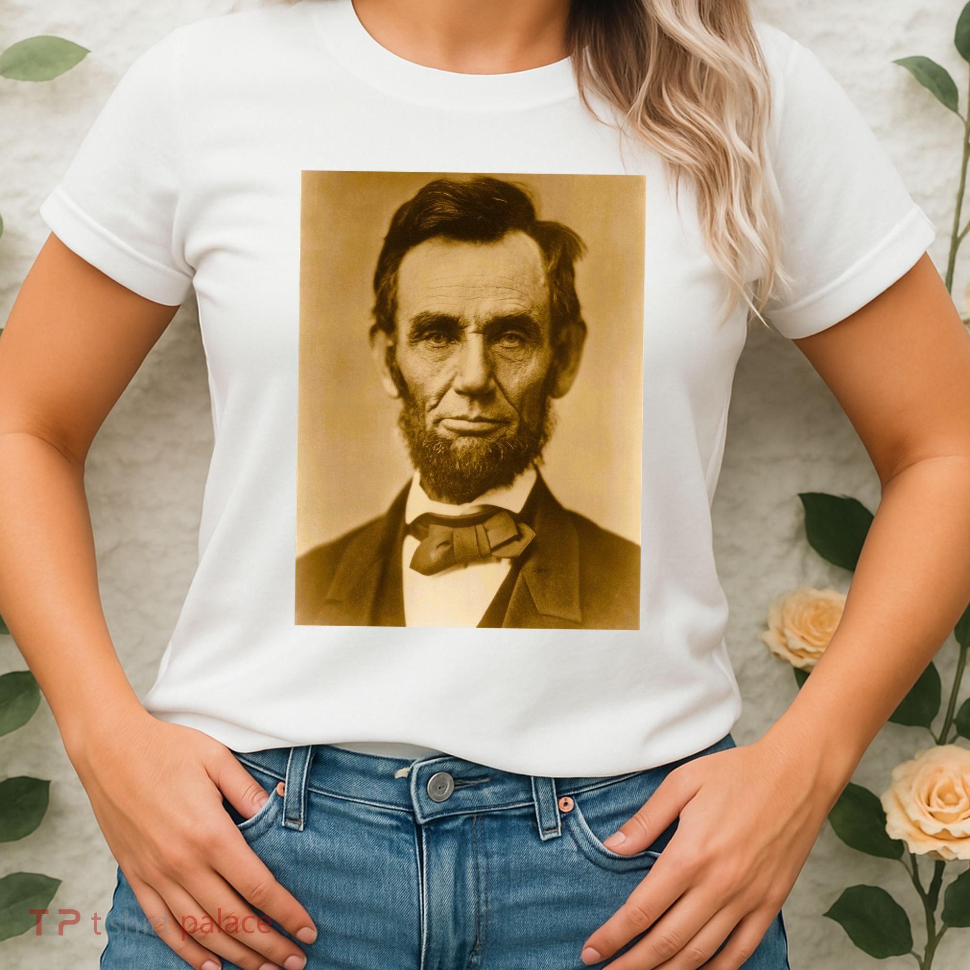 Abraham Lincoln Photograph Historical Artwork From 1863 Women's T-Shirt