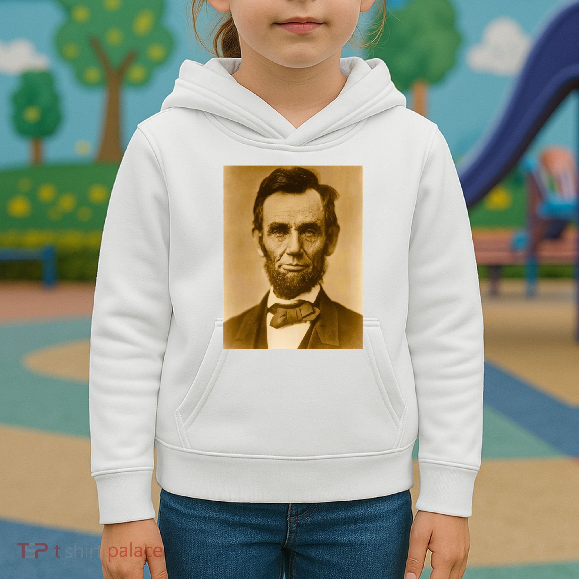 Abraham Lincoln Photograph Historical Artwork From 1863 Kids Hoodie